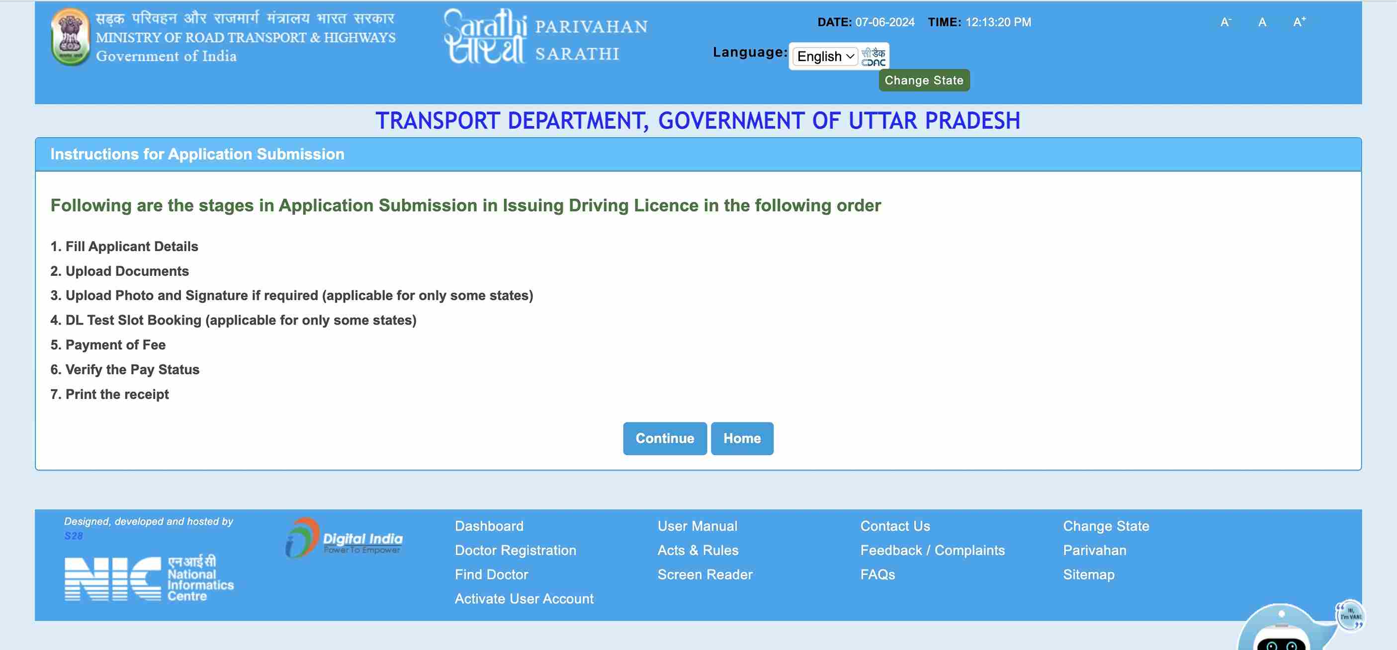 apply for driving licence