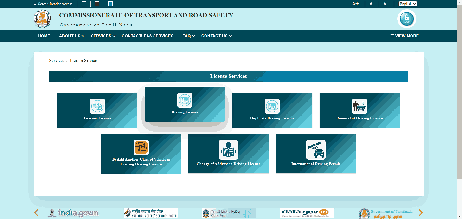 Parivahan seva portal