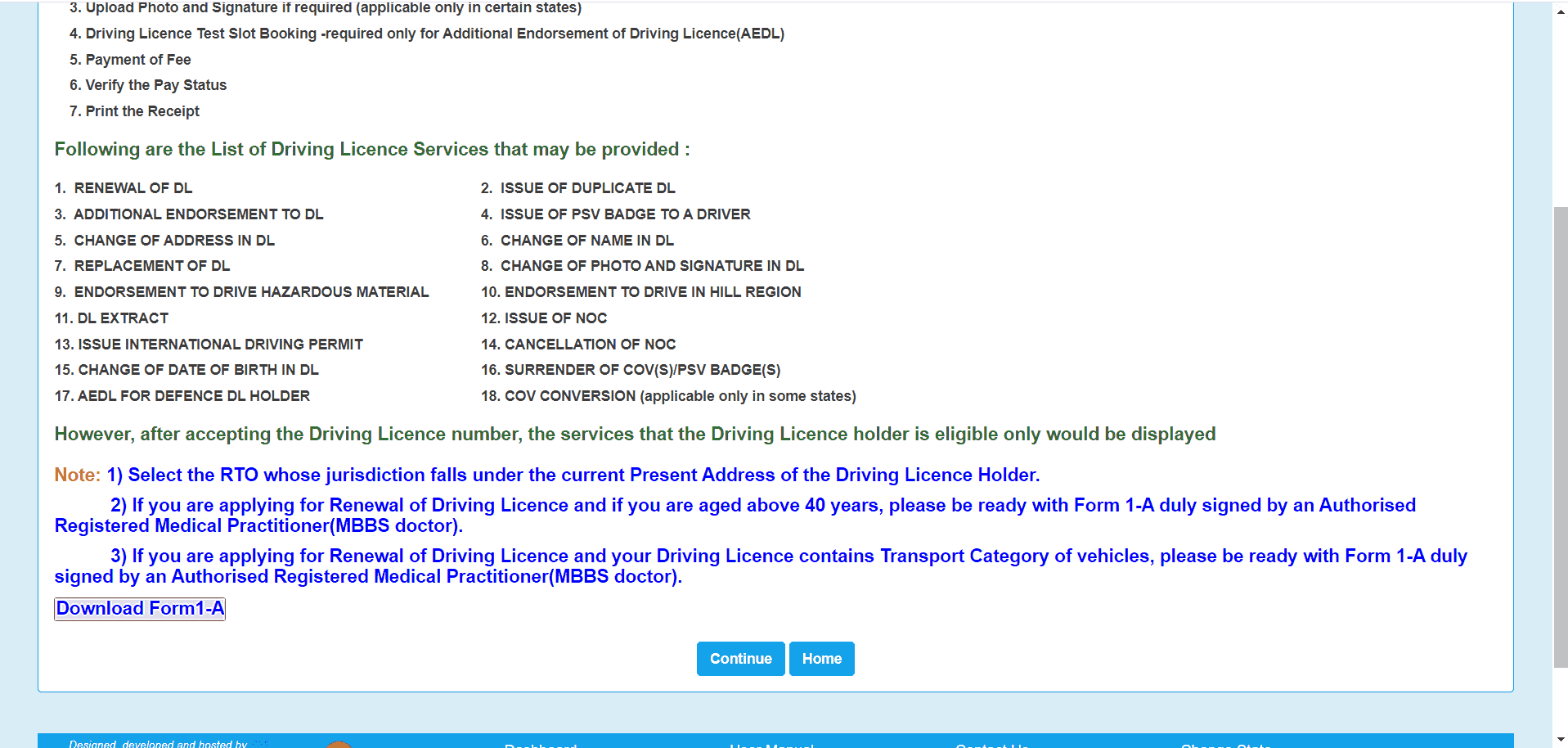 Parivahan Seva Portal