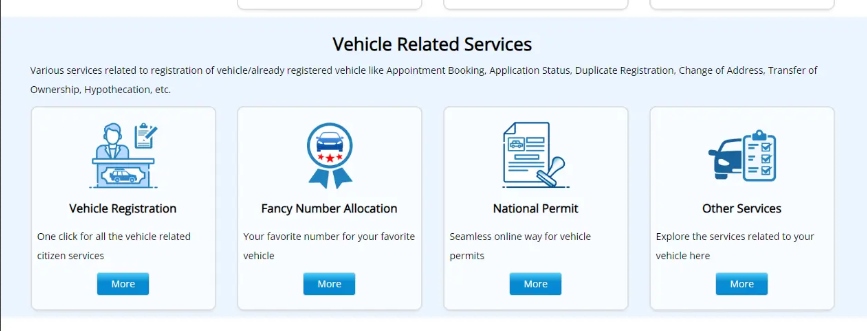 Step Two of How to Check Availability of Fancy Number in Punjab