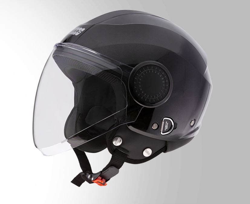 Studds Urban O/F Helmet BK/BK Strip