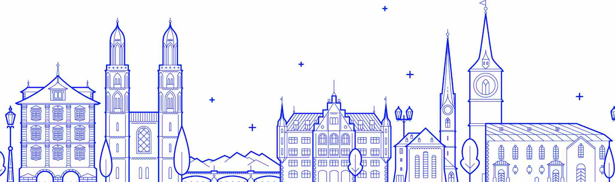 switzerland city vector art