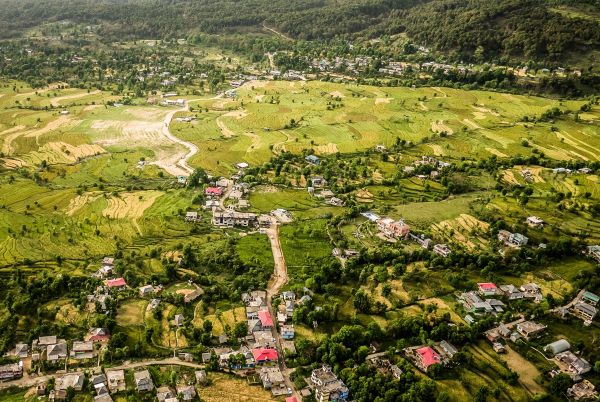 top view of thamsar pass