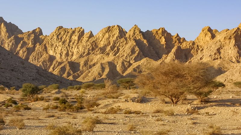 the hajar mountains uae