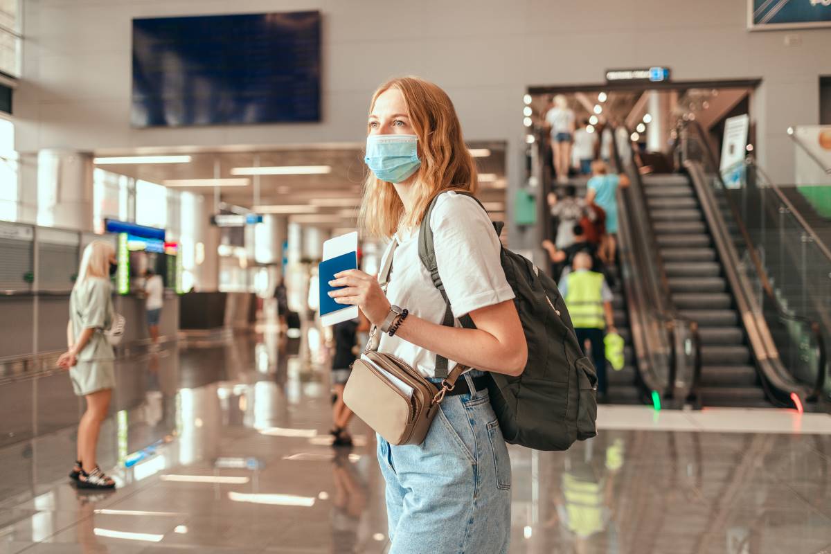 a girl at airport