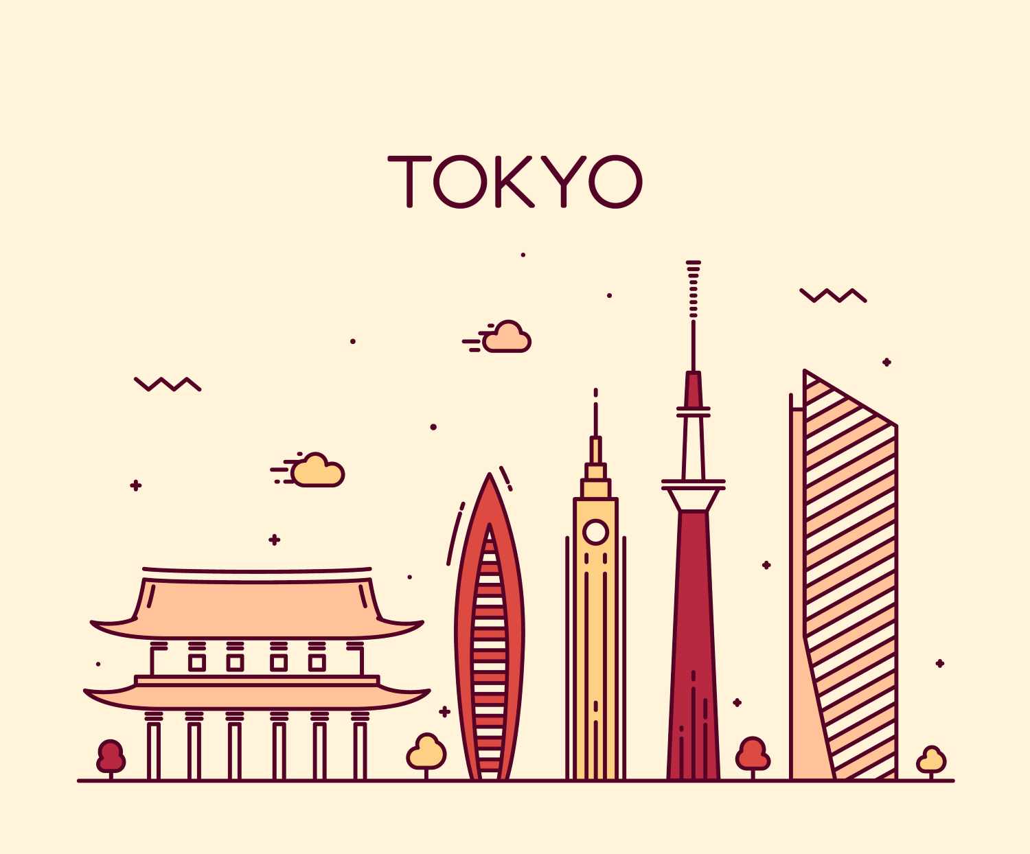 tokyo city graphics