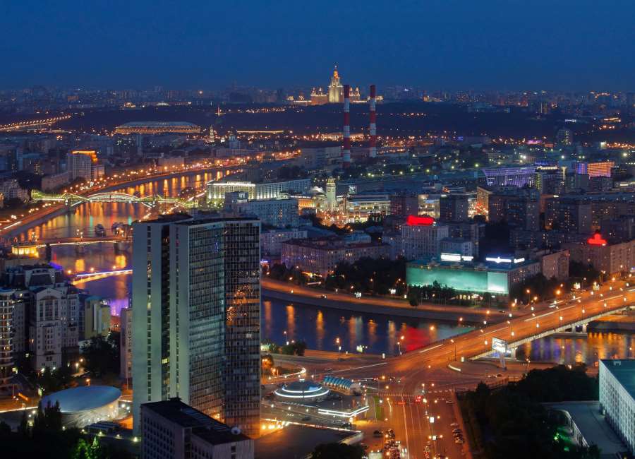 moscow night view