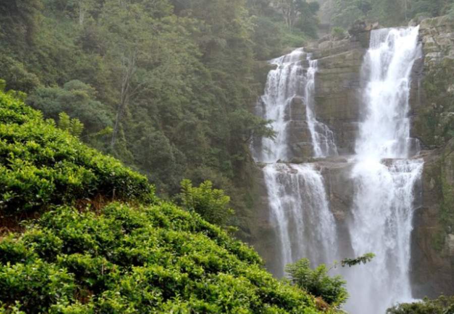 scenic waterfall in sri lanka