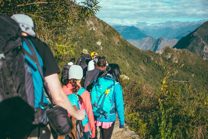 traveler's trekking in hills