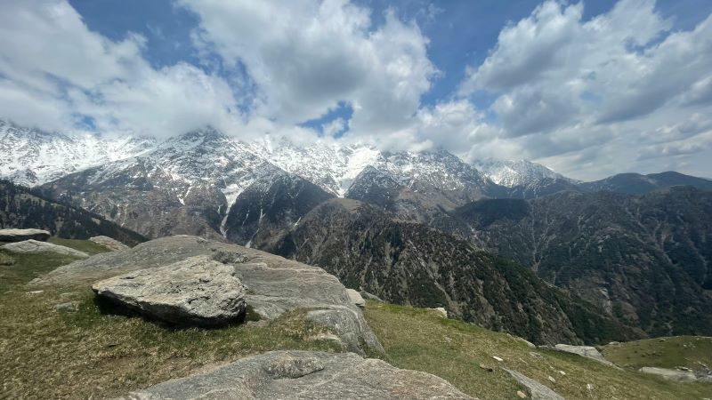 view of triund valley