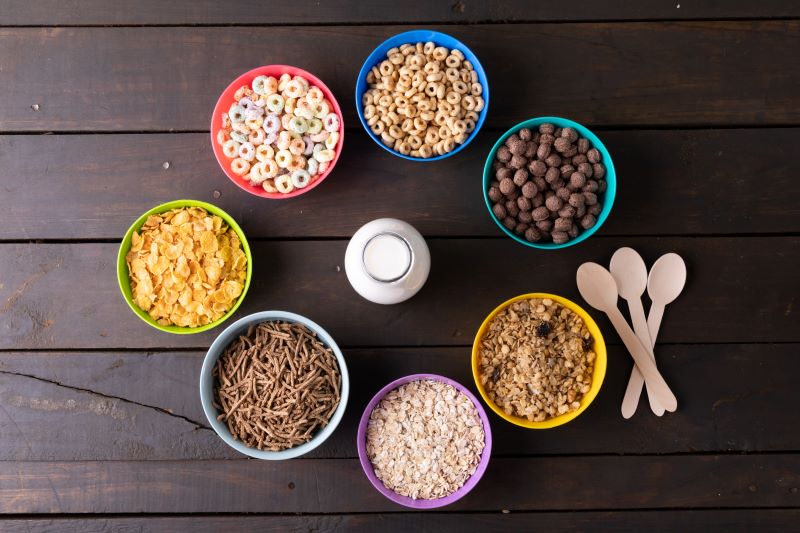 Cereals and Dairy Products Containing Protein