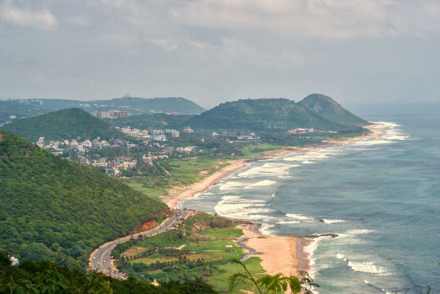 amazing visakhapatnam beach in andhra