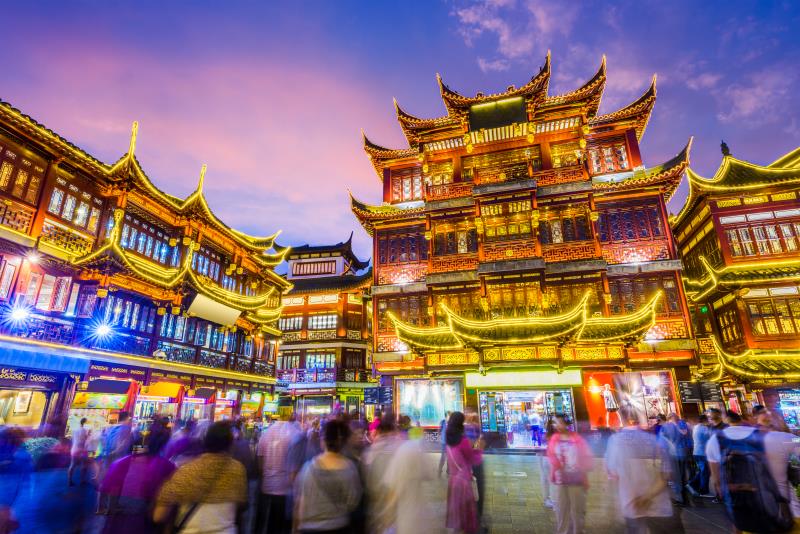 yu garden huangpu night view