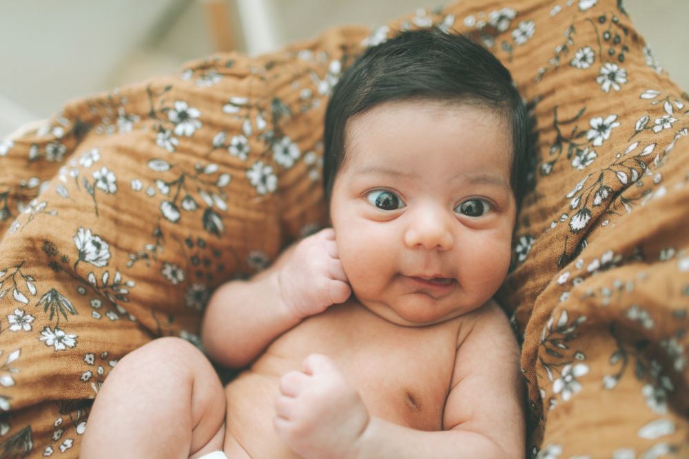 adorable newborn baby boy