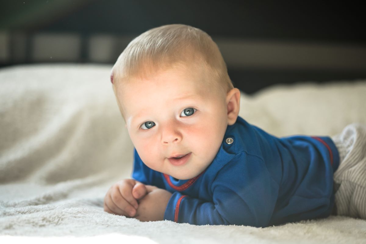 smiling baby boy