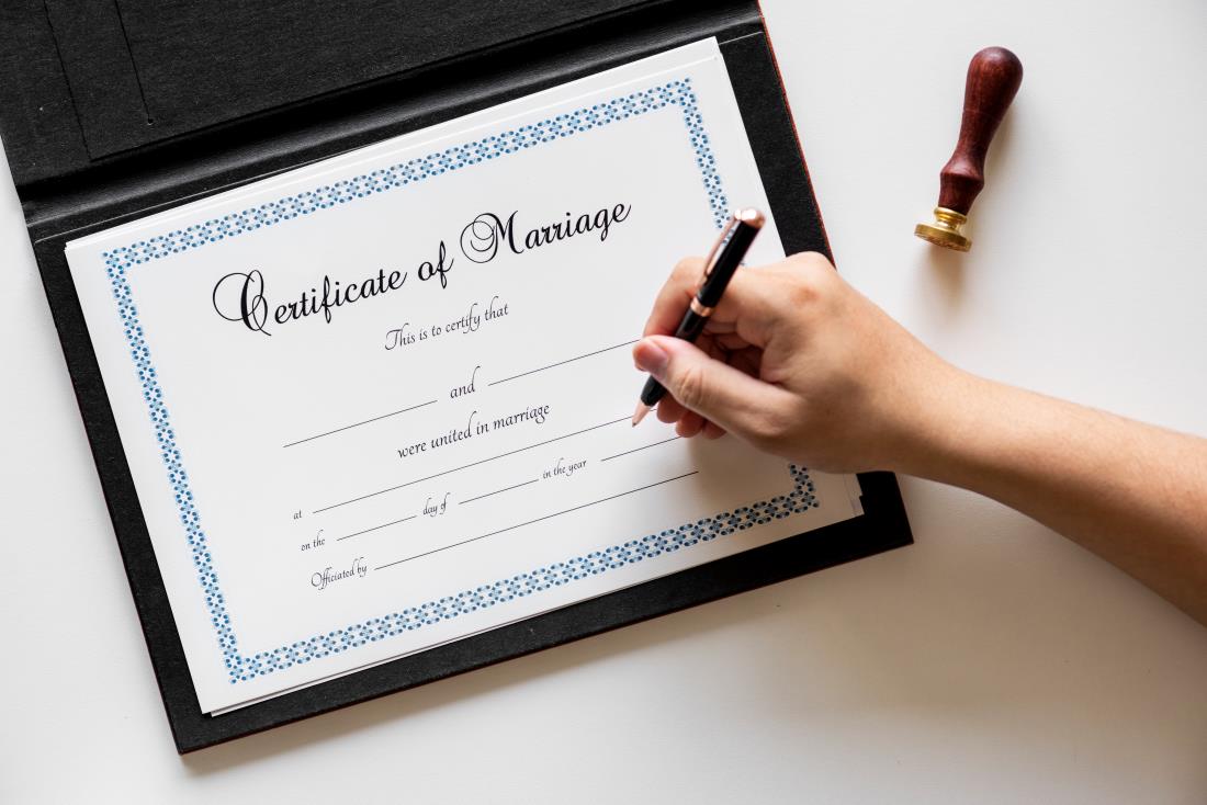 marriage certificate