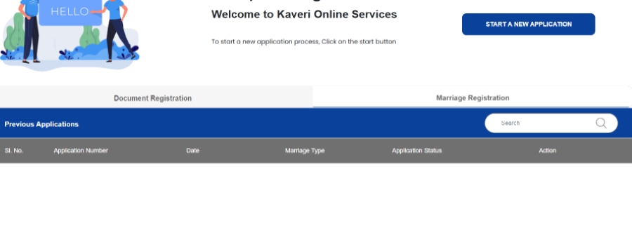 how to fill the form to get the marriage certificate through portal