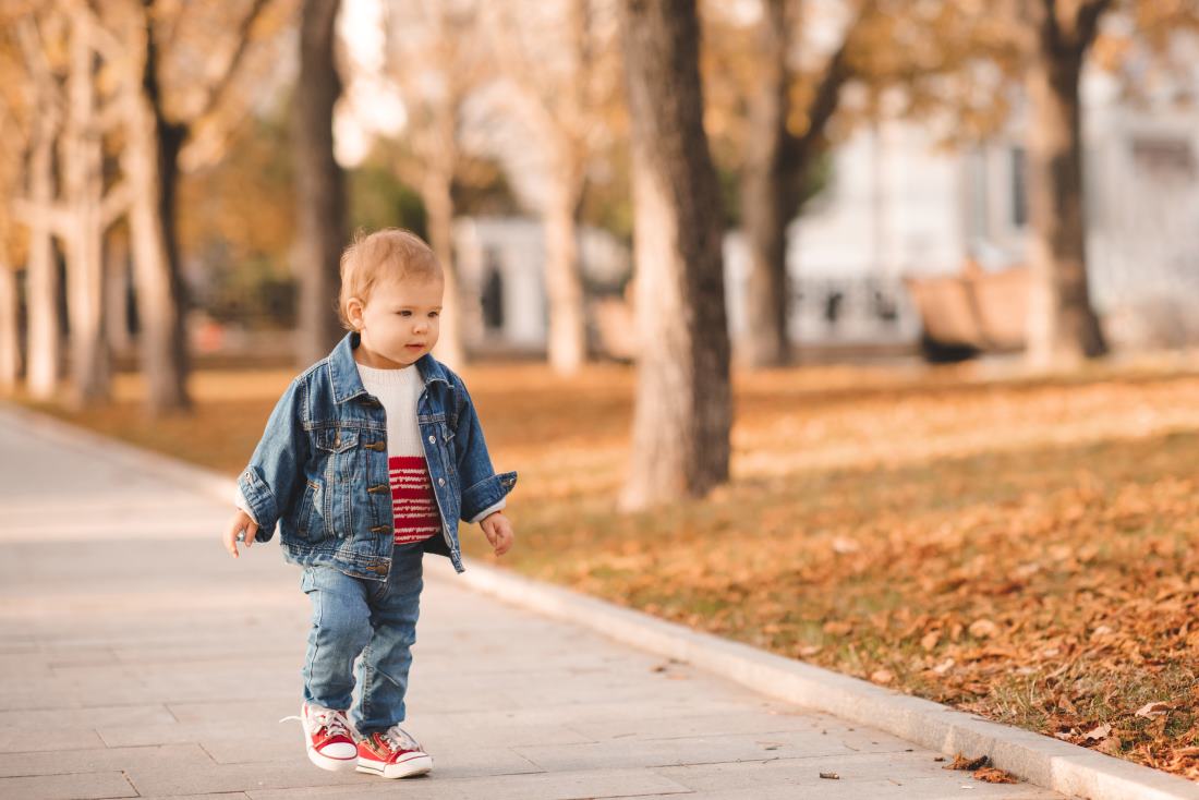 toddler walking independently