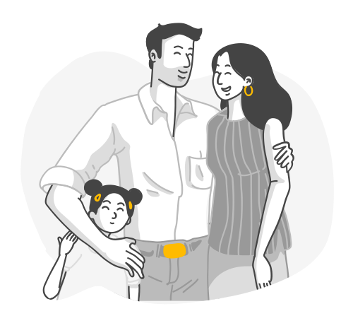 parents with child